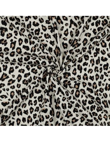 Wild Linen Viscose Fabric - Beige