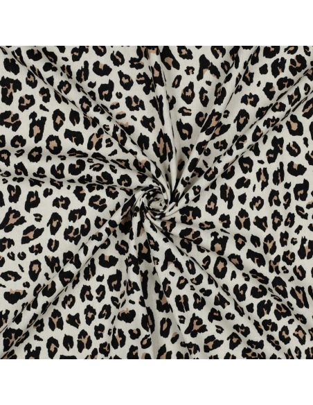 Wild Linen Viscose Fabric - Beige