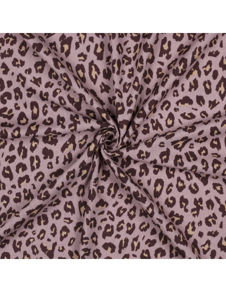 Wild Linen Viscose Fabric - Mauve
