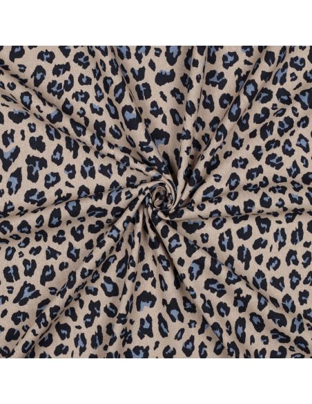 Wild Linen Viscose Fabric - Camel