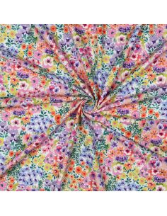 Printed jersey fabric - Flower fields