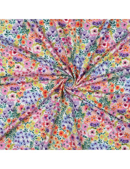 Printed jersey fabric - Flower fields
