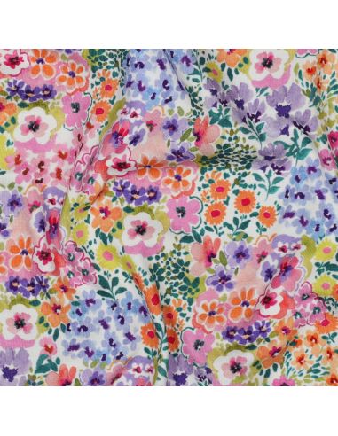 Printed jersey fabric - Flower fields