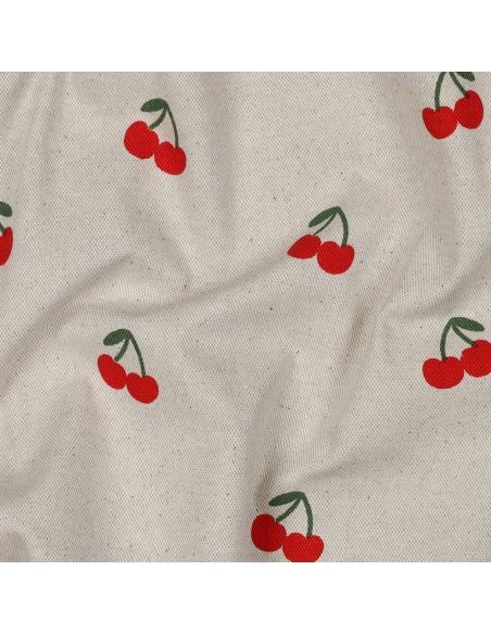 Cotton canvas fabric - Cherries