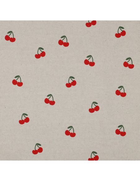 Cotton canvas fabric - Cherries