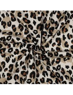 Cotton canvas fabric - Leopard