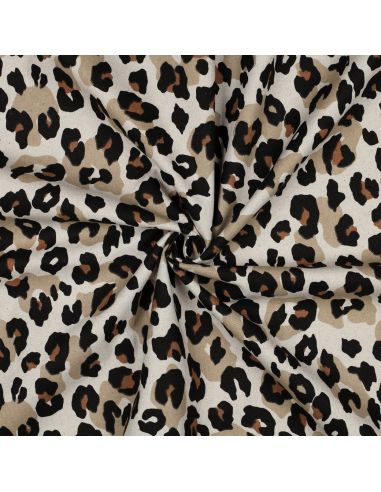 Cotton canvas fabric - Leopard