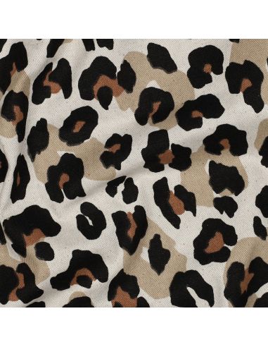 Cotton canvas fabric - Leopard