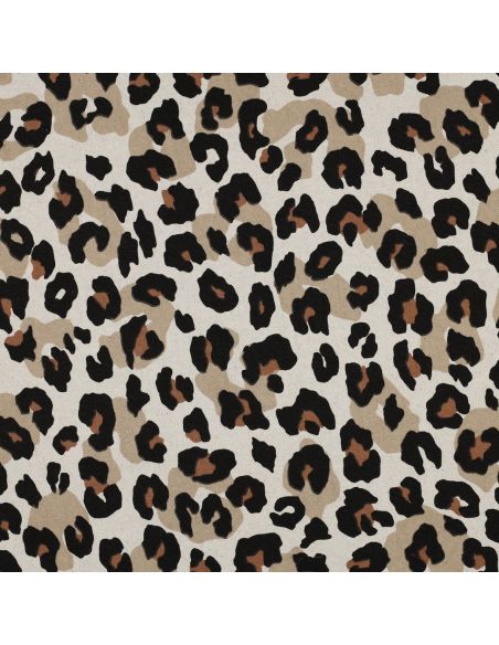 Cotton canvas fabric - Leopard