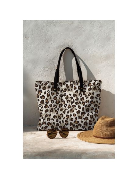 Cotton canvas fabric - Leopard