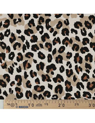 Cotton canvas fabric - Leopard