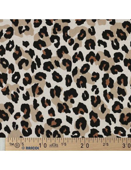Cotton canvas fabric - Leopard