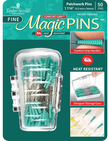 Box of 50 magic pins for special patchwork