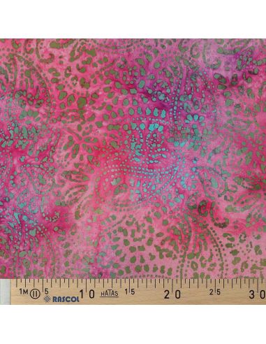 Kaona Batik Viscose Fabric - Pink