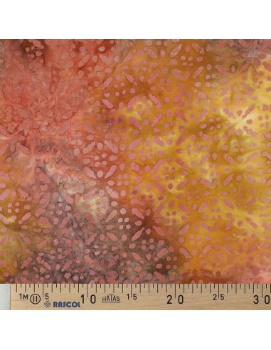 Soléane Batik Viscose Fabric - Yellow