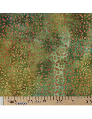 Soléane batik viscose fabric - Green