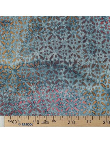 Soléane batik viscose fabric - Blue