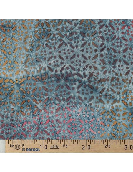 Soléane batik viscose fabric - Blue
