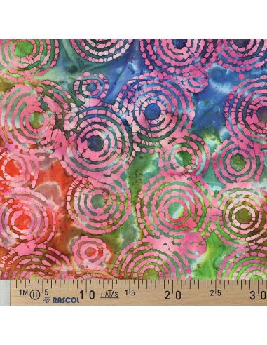 Fiji Batik Cotton Fabric - Pink