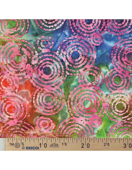 Fiji Batik Cotton Fabric - Pink