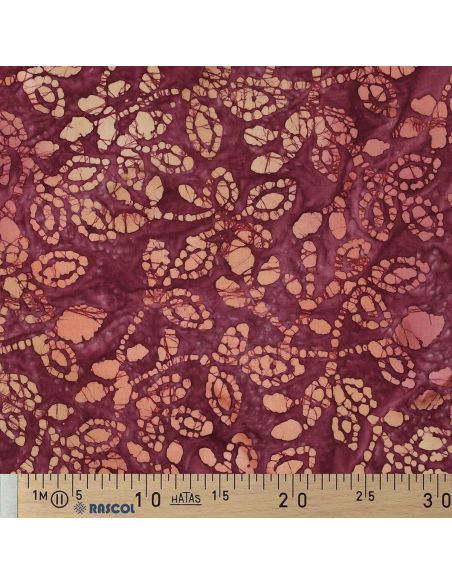 Méline Batik Cotton Fabric - Cherry