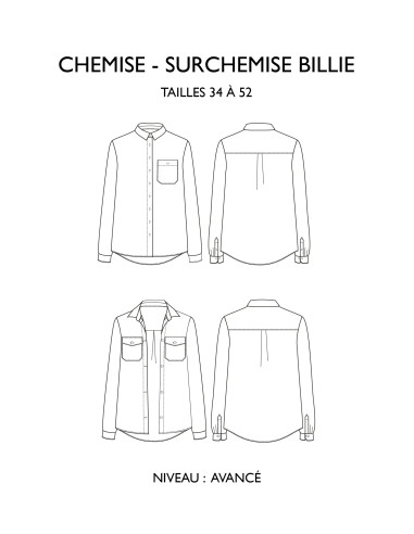 Billie Shirt Pattern - Églantine & Zoé