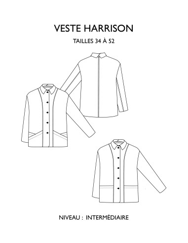 Harrison Jacket Pattern - Églantine & Zoé