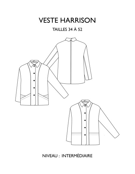 Harrison Jacket Pattern - Églantine & Zoé