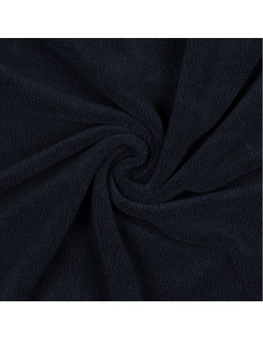 Microfleece fabric - Navy blue
