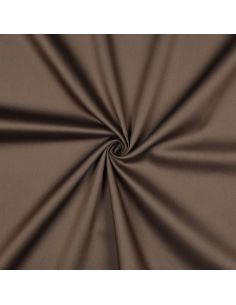 Cotton satin fabric - Coffee