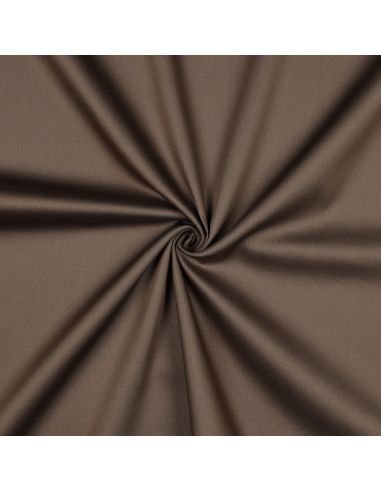 Cotton satin fabric - Coffee
