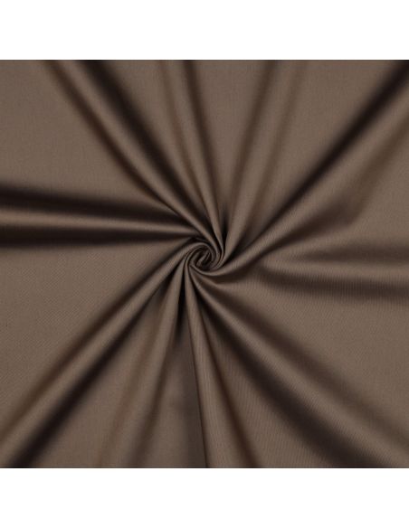 Cotton satin fabric - Coffee