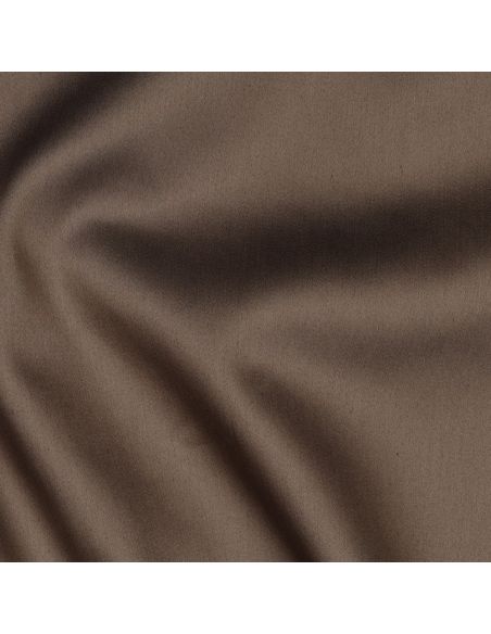 Cotton satin fabric - Coffee