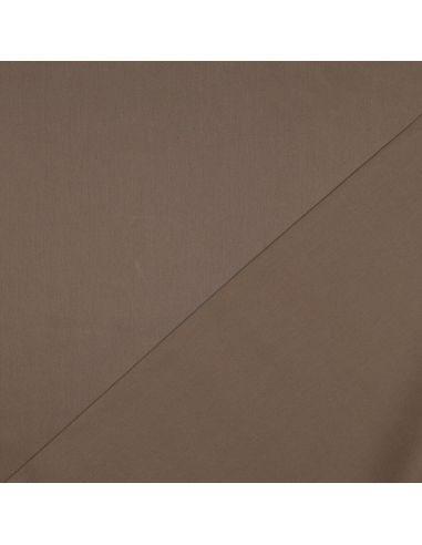 Cotton satin fabric - Coffee