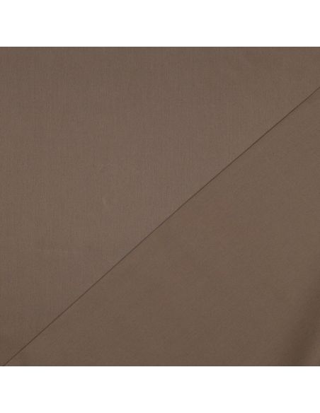 Cotton satin fabric - Coffee