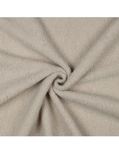 Double-sided Teddy fleece fabric - Beige