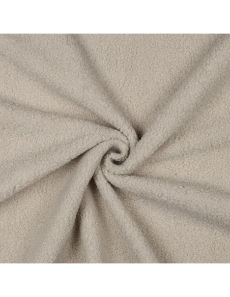 Double-sided Teddy fleece fabric - Beige