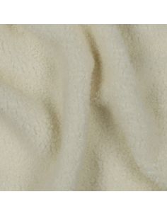 Double-sided Teddy fleece fabric - Ecru 2