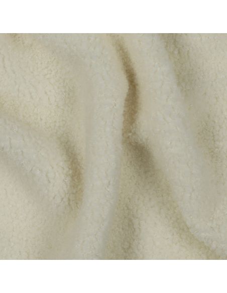 Double-sided Teddy fleece fabric - Ecru