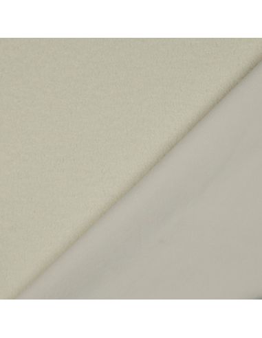 Double-sided Teddy fleece fabric - Ecru
