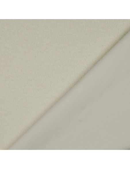 Double-sided Teddy fleece fabric - Ecru