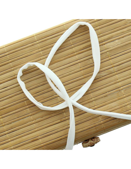 5 mm Lycra spaghetti cord - Snow white
