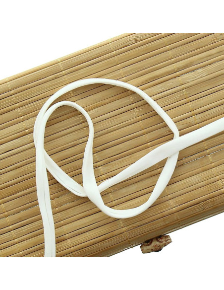 5 mm Lycra spaghetti cord - Ivory
