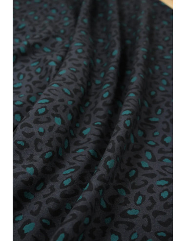 Bagheera Anthracite Viscose Fabric - Églantine & Zoé