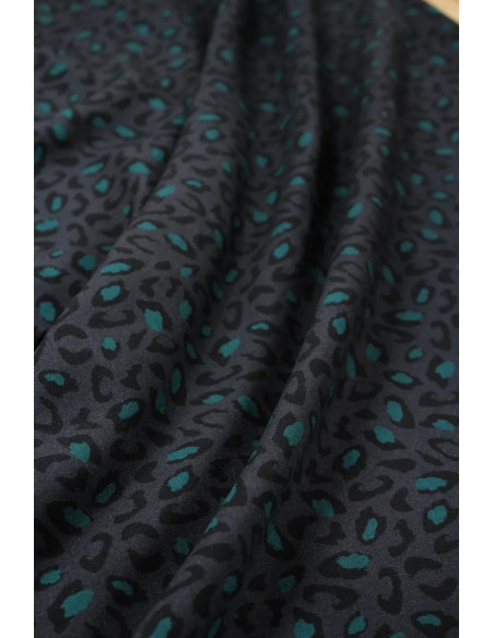 Bagheera Anthracite Viscose Fabric - Églantine & Zoé