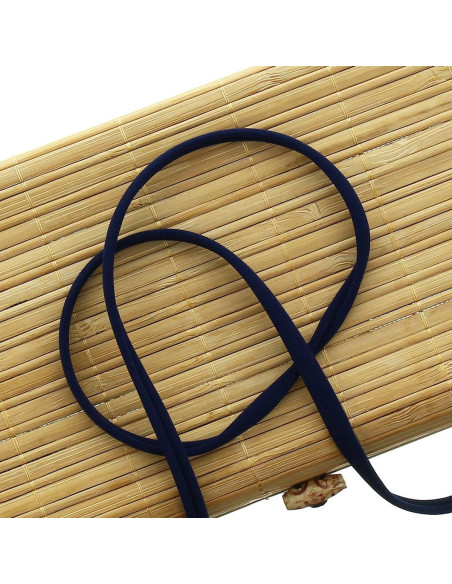 5 mm Lycra spaghetti cord - Navy blue