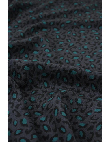 Bagheera Anthracite Viscose Fabric - Églantine & Zoé