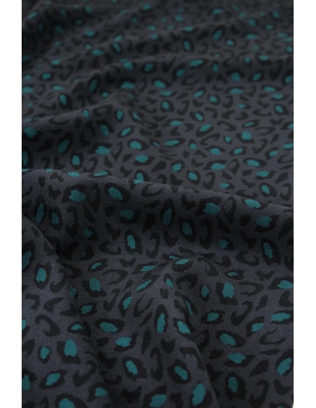 Bagheera Anthracite Viscose Fabric - Églantine & Zoé