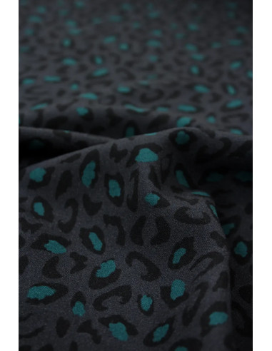 Bagheera Anthracite Viscose Fabric - Églantine & Zoé
