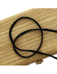 5 mm Lycra Spaghetti Cord - Black